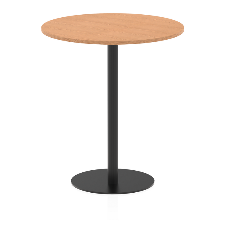Italia Round Poseur Table Black Leg