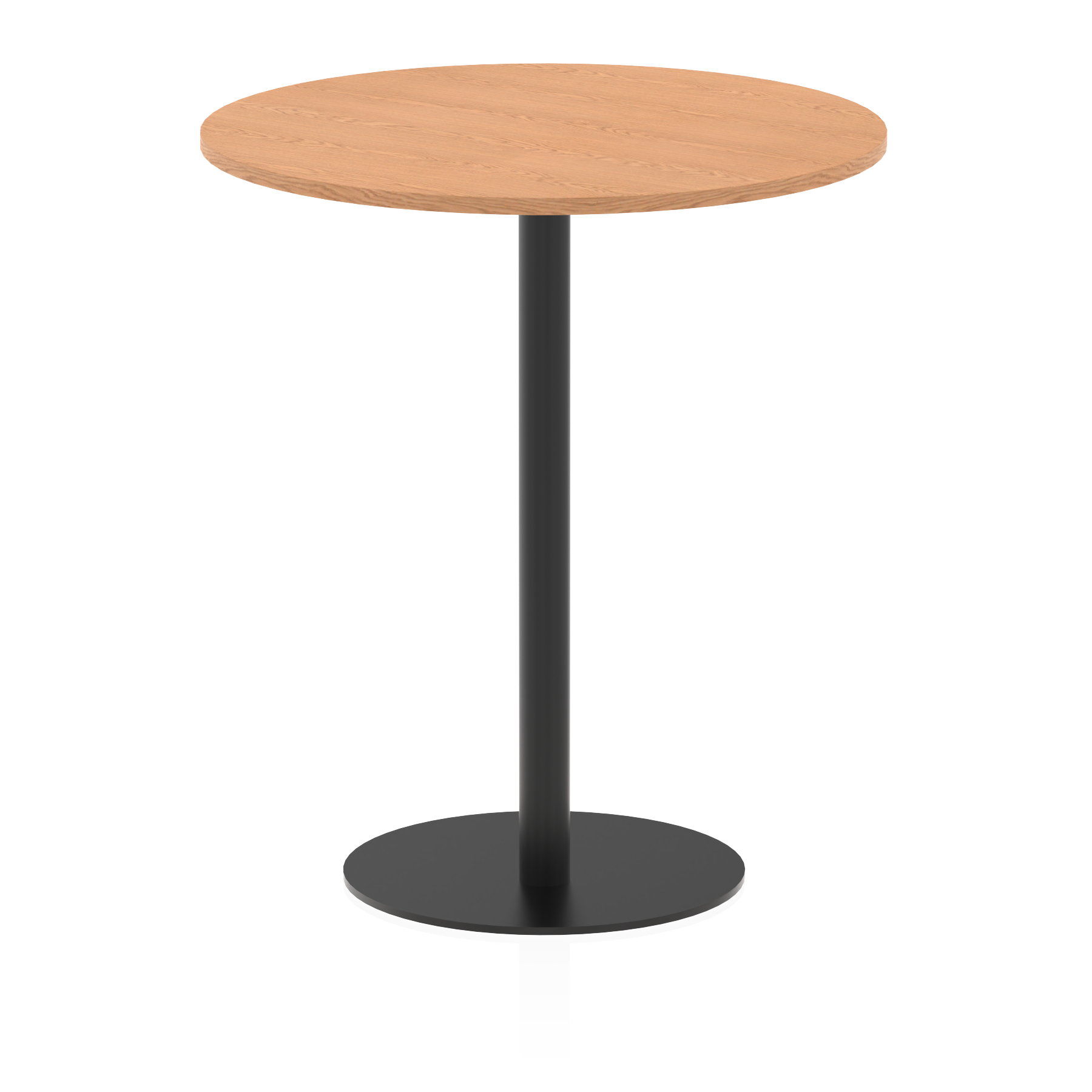 Italia Round Poseur Table Black Leg