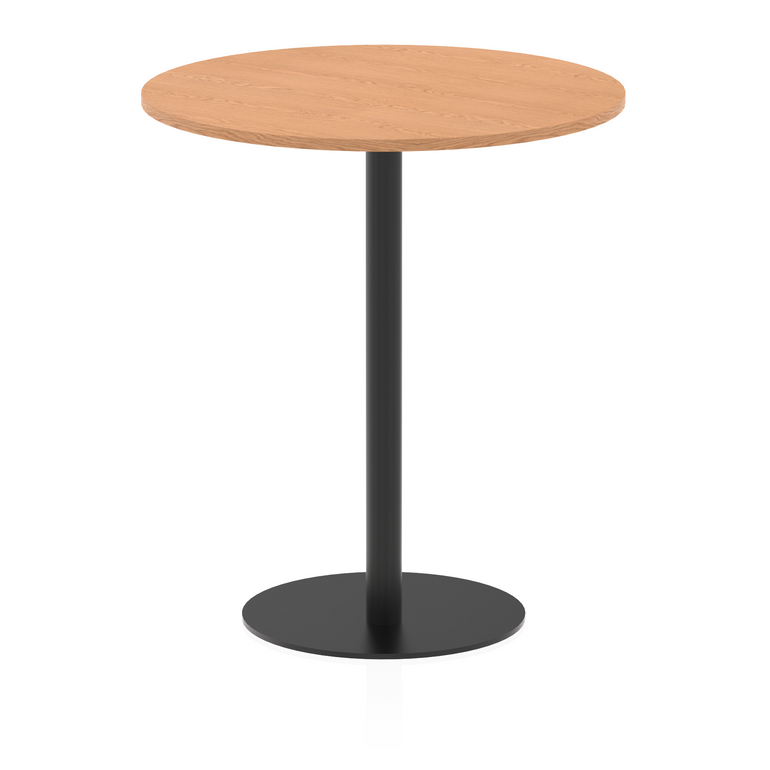 Italia Round Poseur Table Black Leg