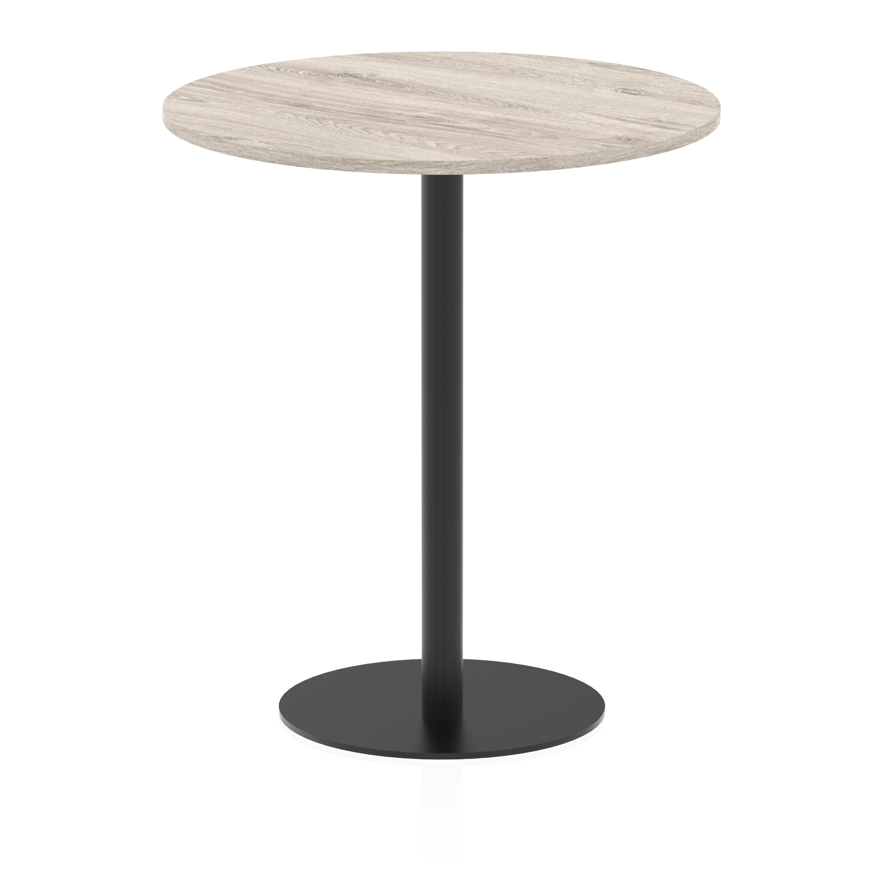 Italia Round Poseur Table Black Leg