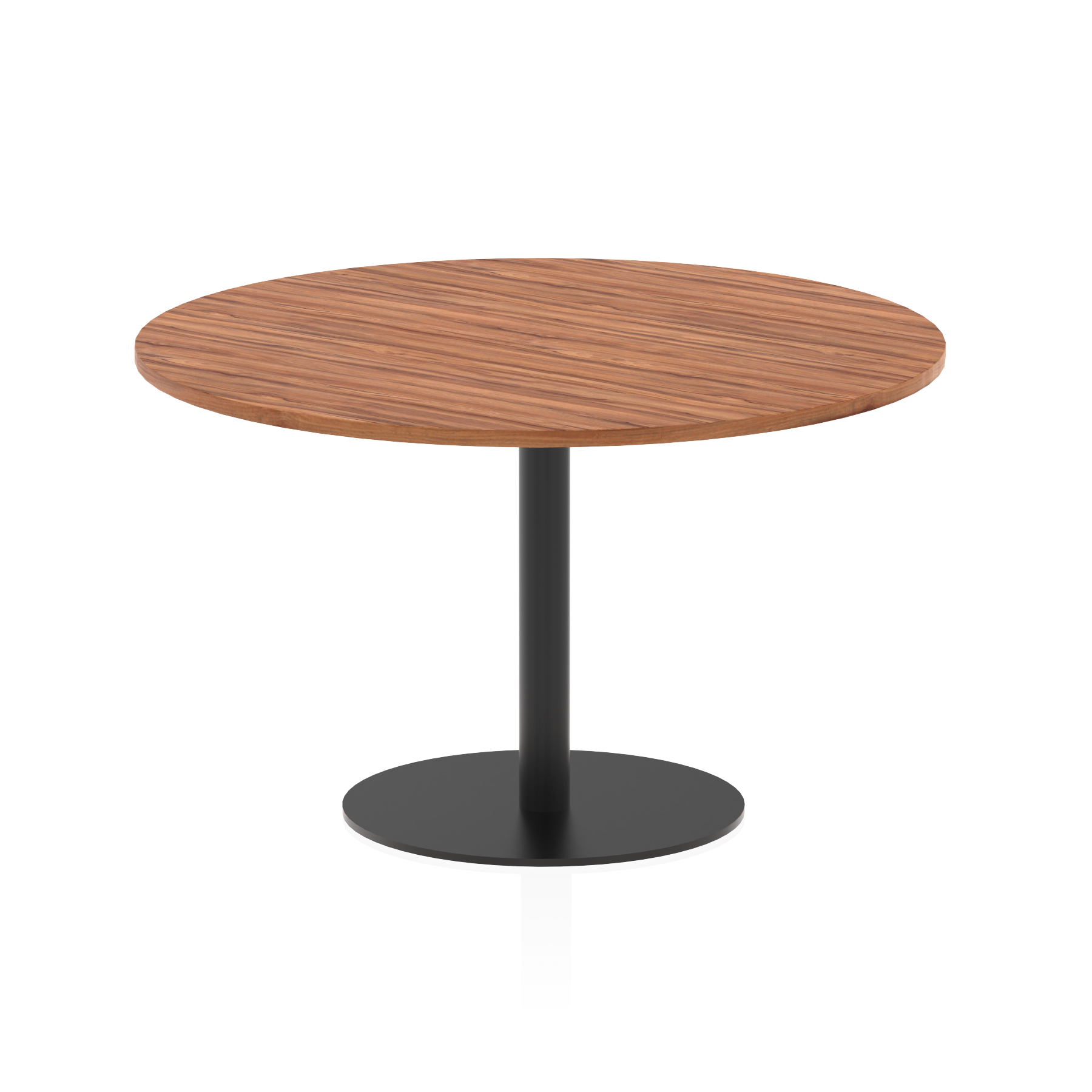 Italia Round Poseur Table Black Leg