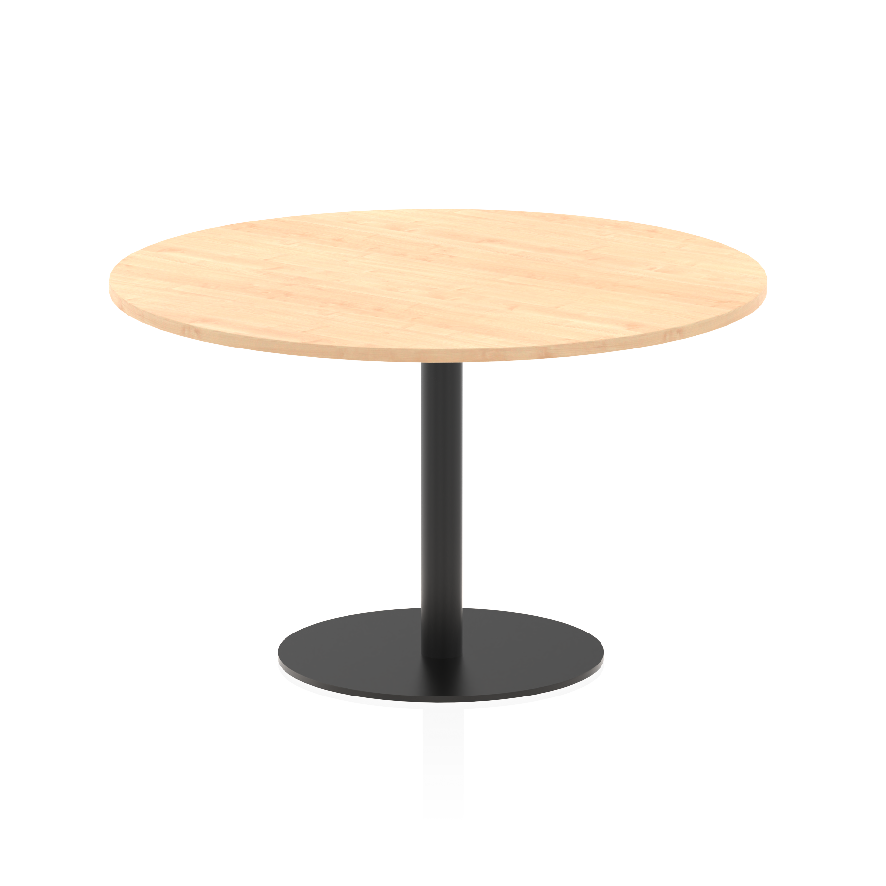 Italia Round Poseur Table Black Leg