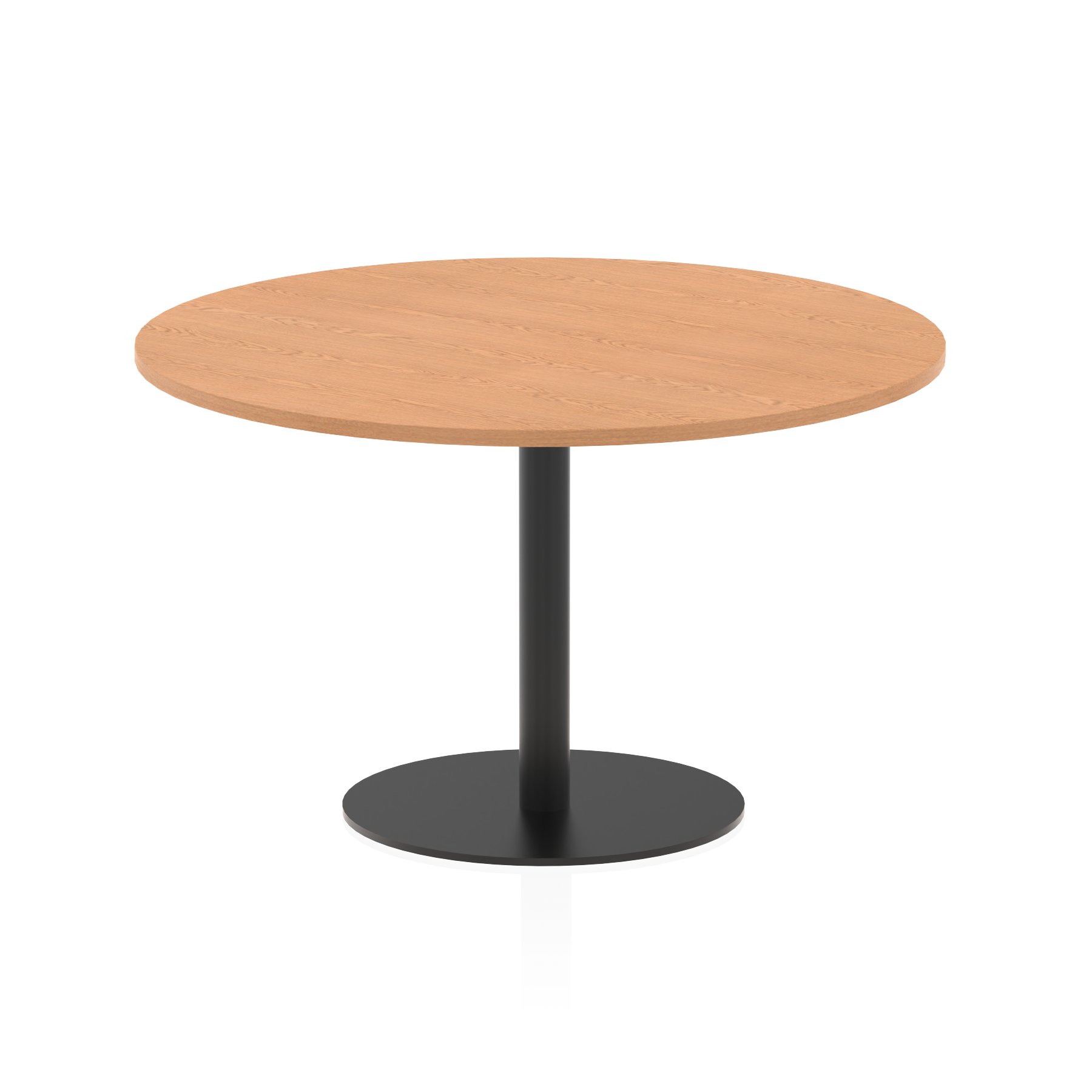 Italia Round Poseur Table Black Leg