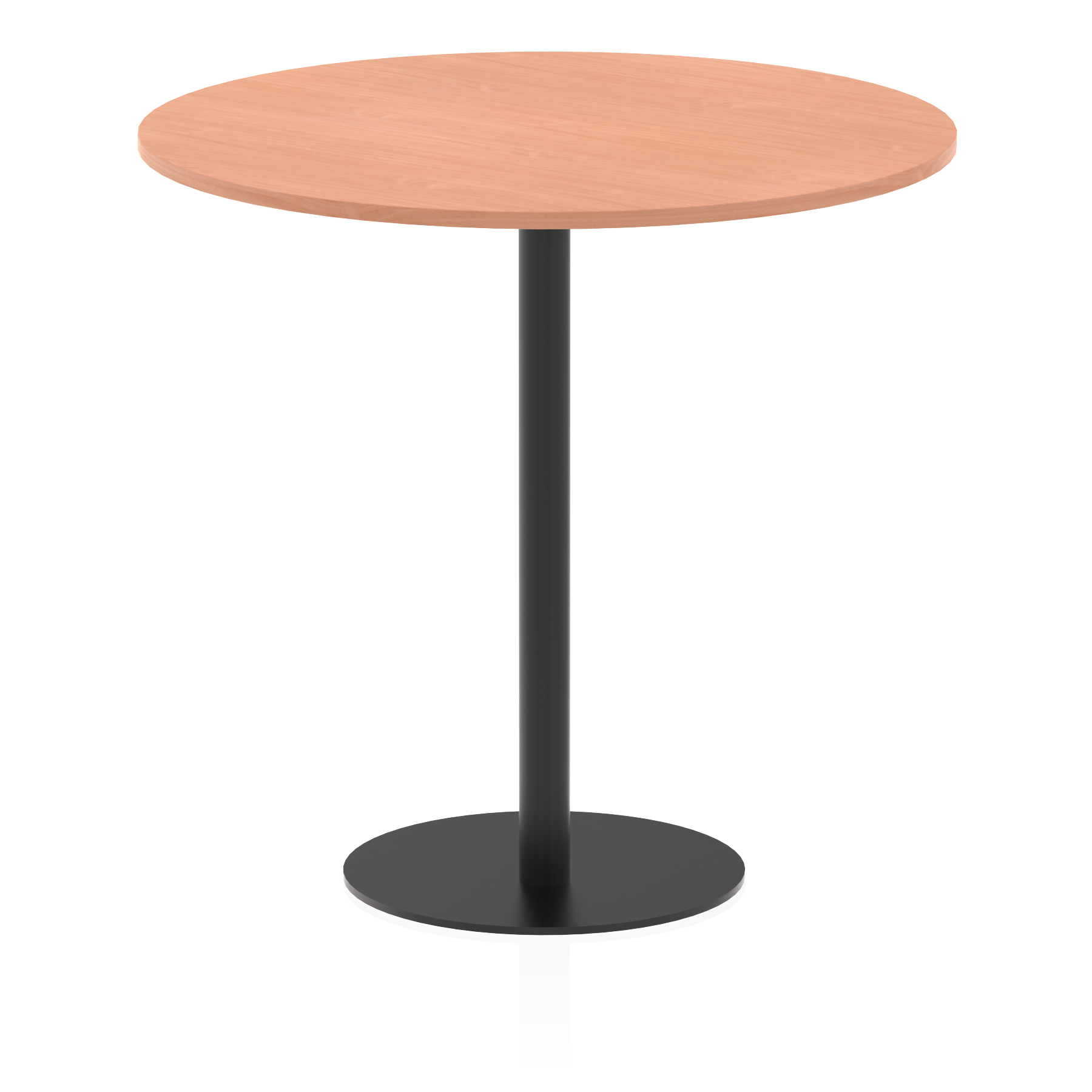 Italia Round Poseur Table Black Leg