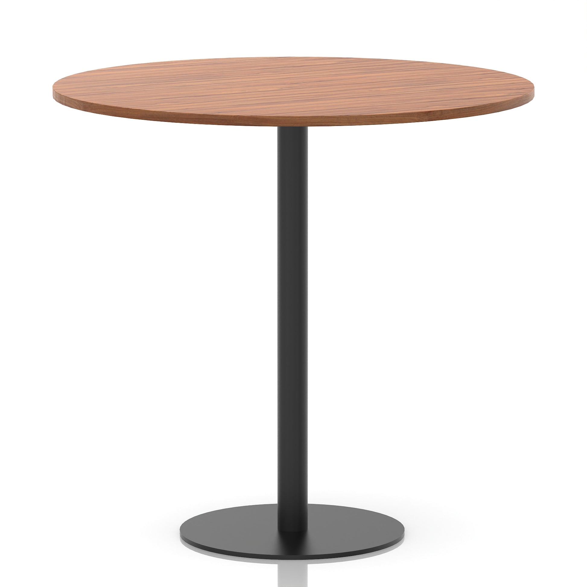 Italia Round Poseur Table Black Leg
