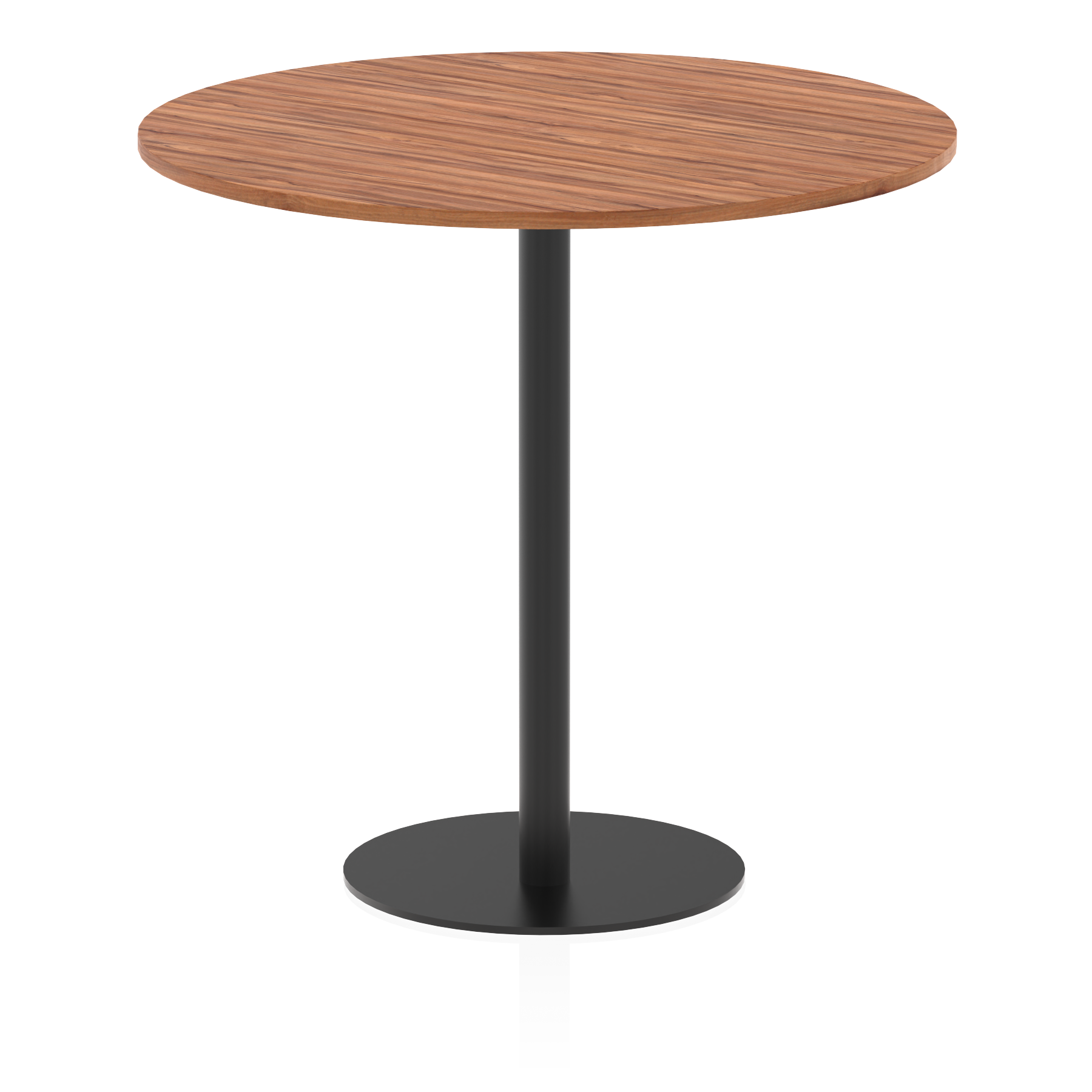 Italia Round Poseur Table Black Leg