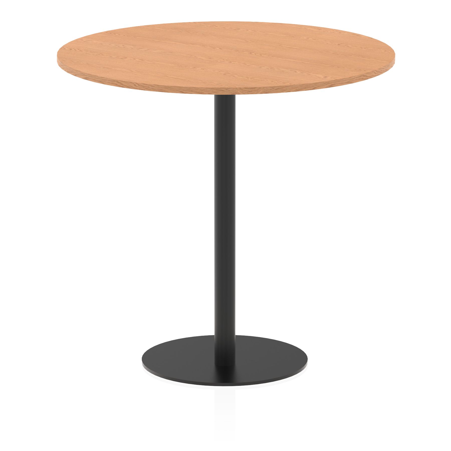 Italia Round Poseur Table Black Leg