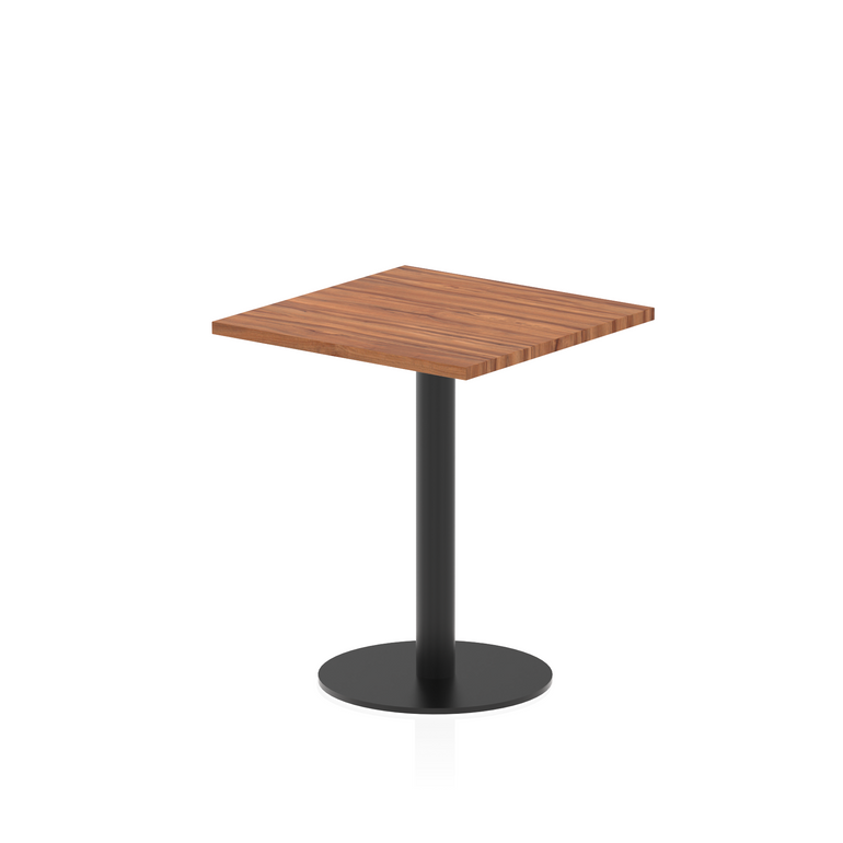 Italia Square Poseur Table Black Leg