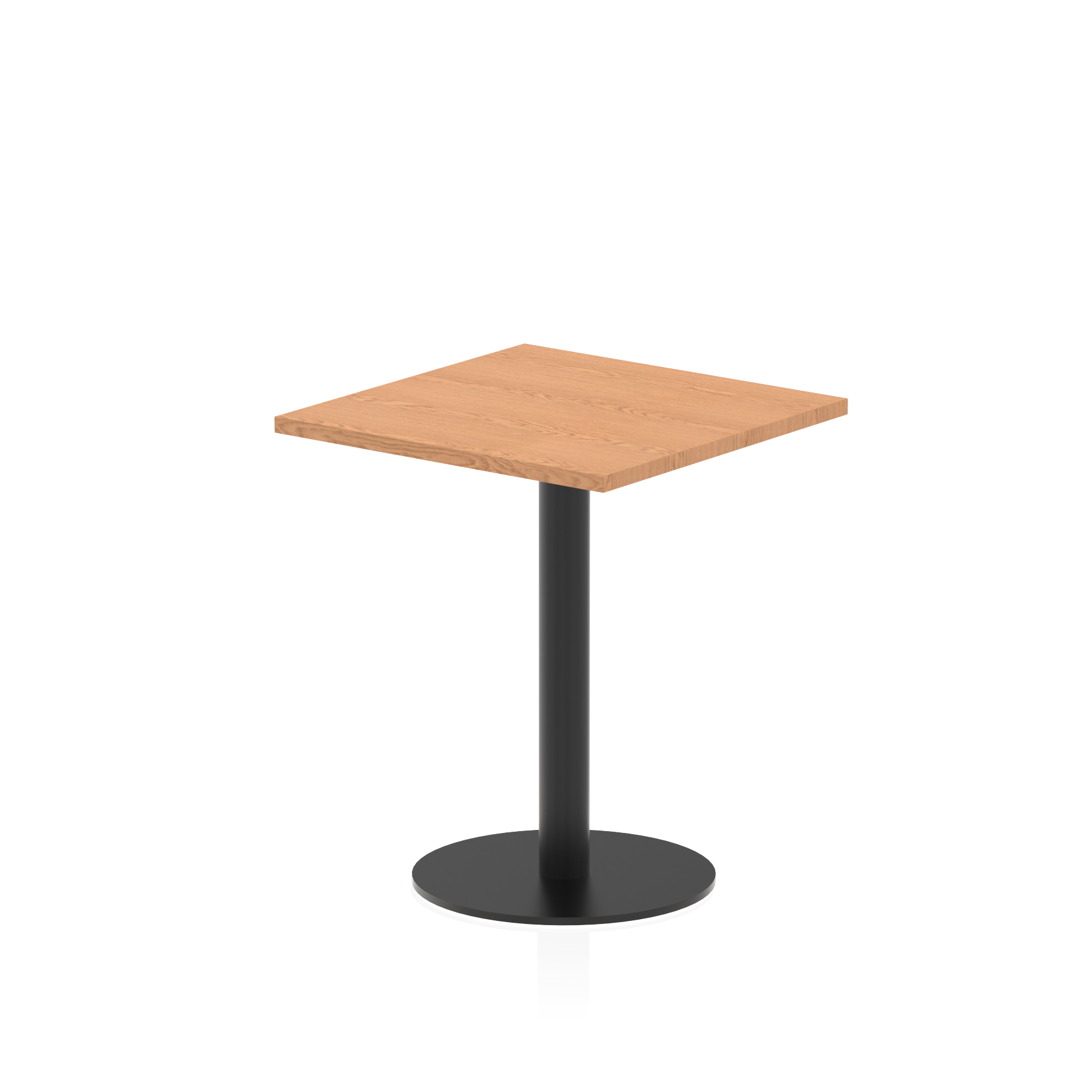 Italia Square Poseur Table Black Leg