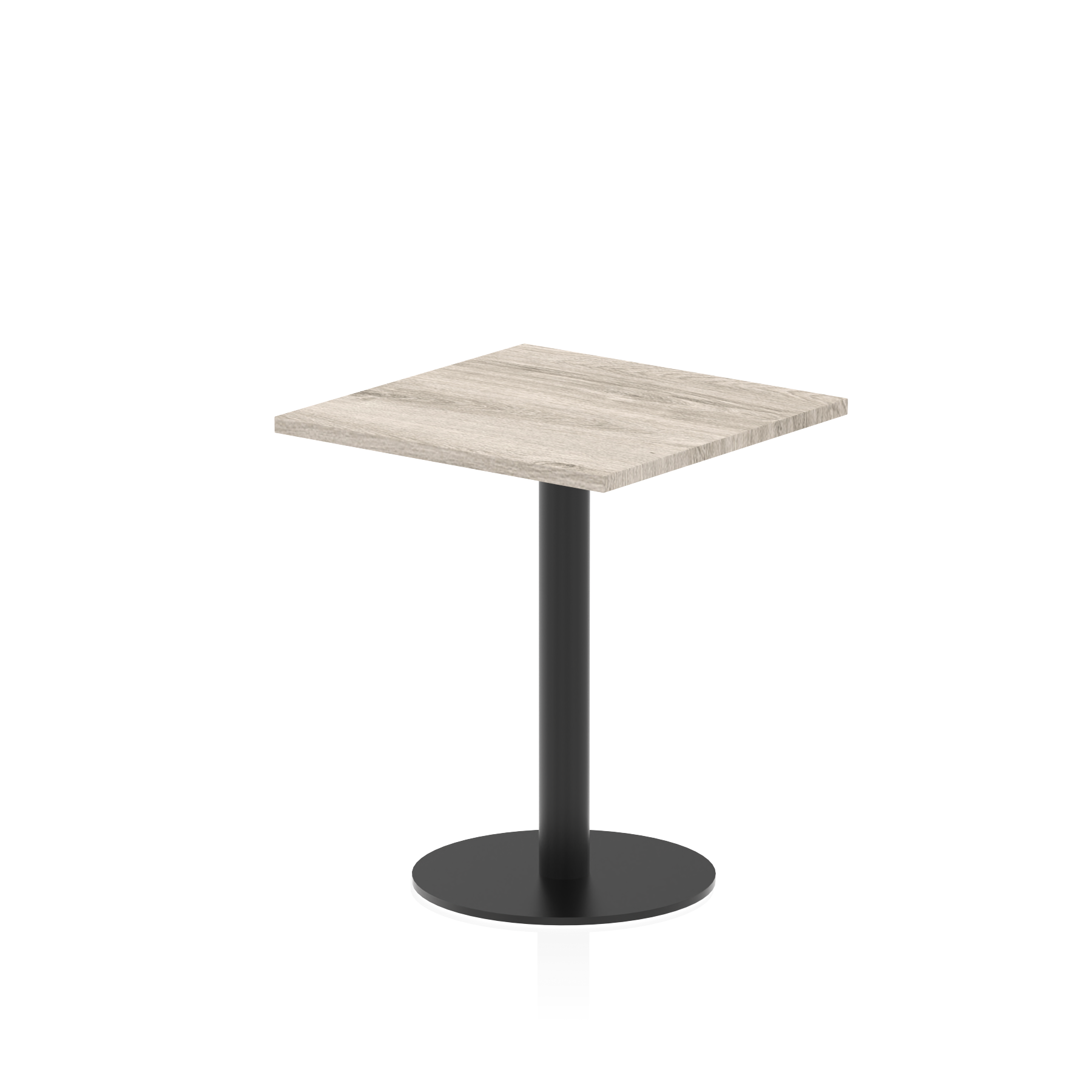 Italia Square Poseur Table Black Leg