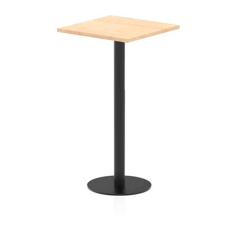 Italia Square Poseur Table Black Leg