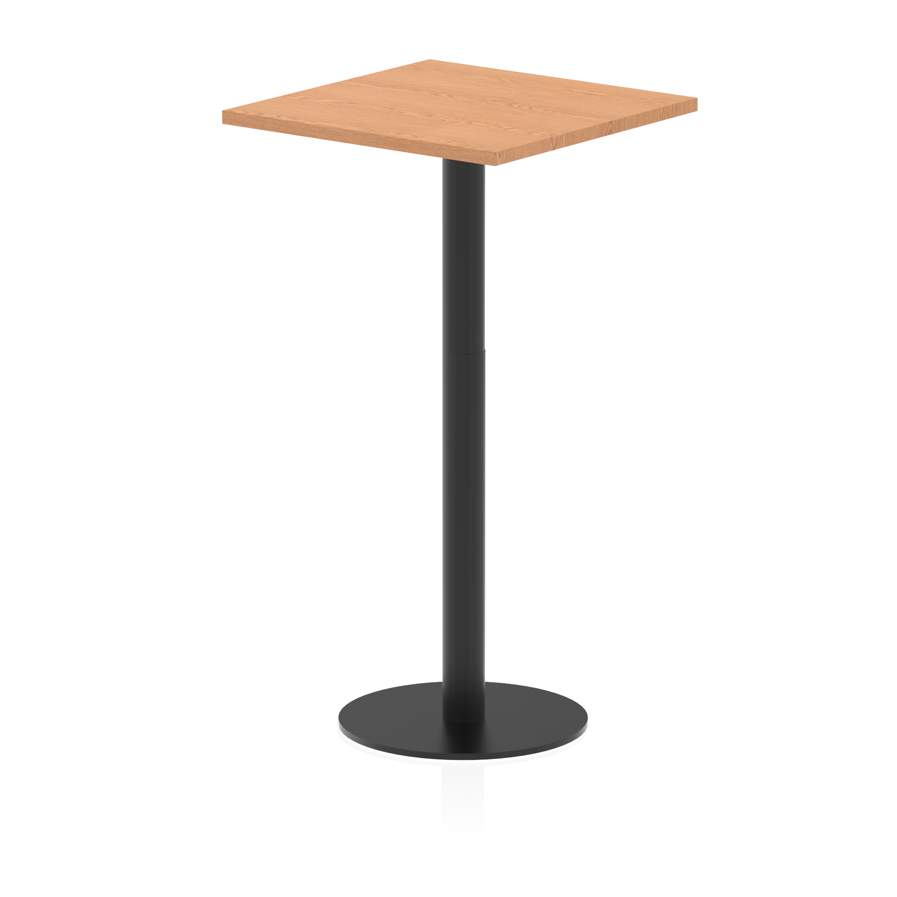 Italia Square Poseur Table Black Leg