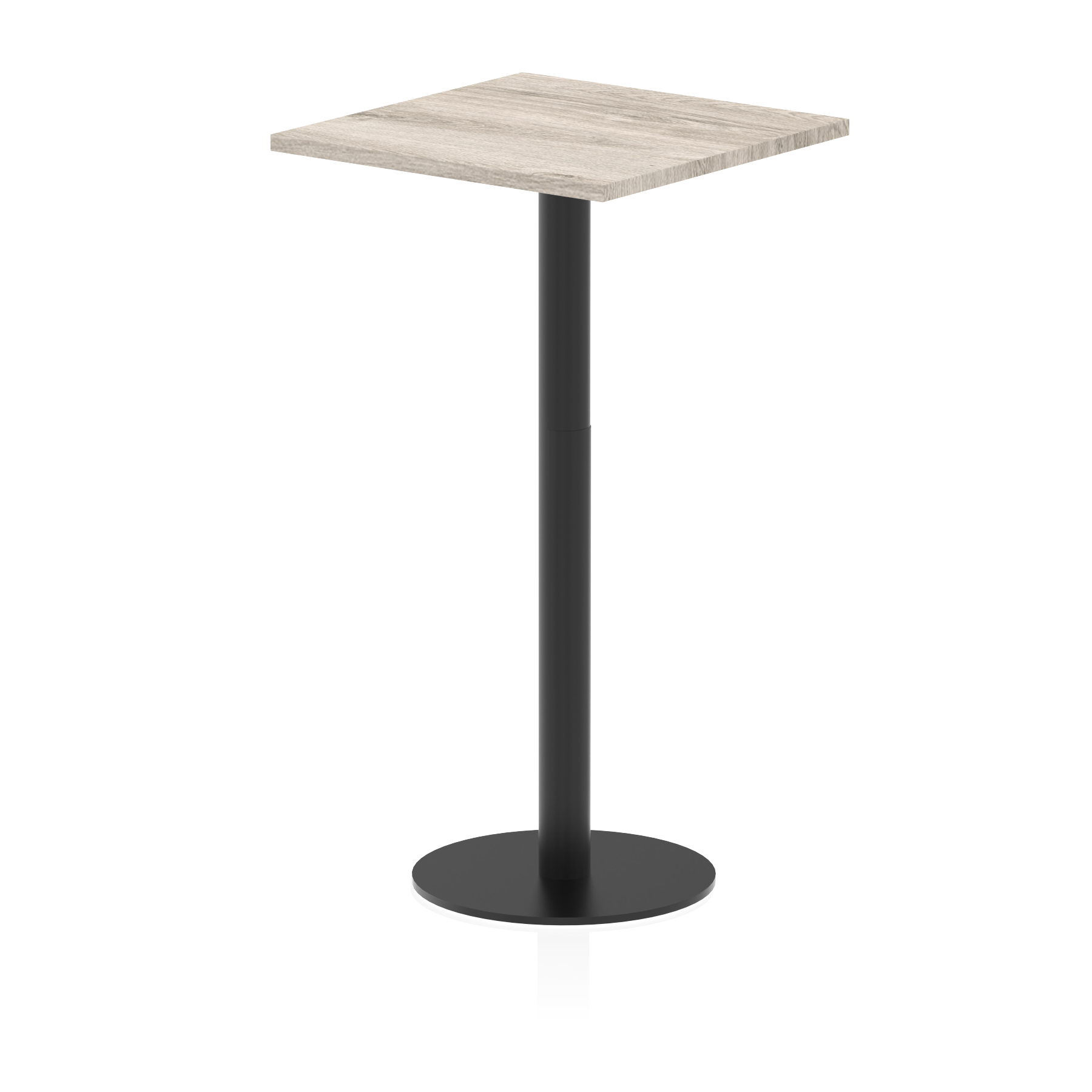 Italia Square Poseur Table Black Leg