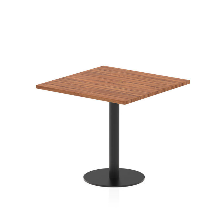 Italia Square Poseur Table Black Leg