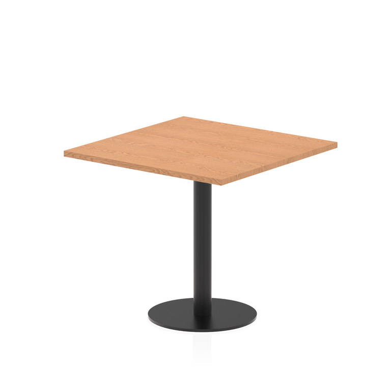 Italia Square Poseur Table Black Leg