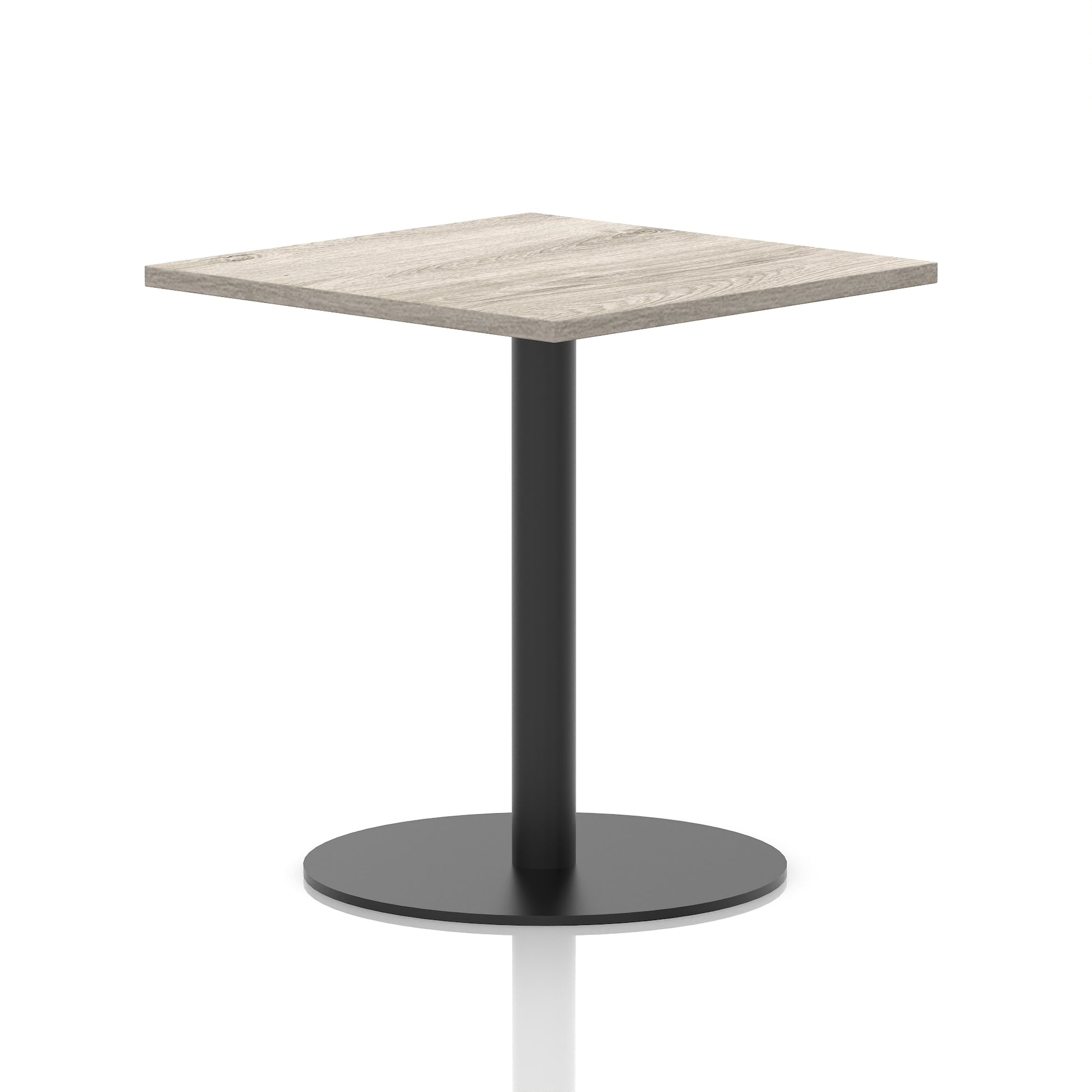 Italia Square Poseur Table Black Leg