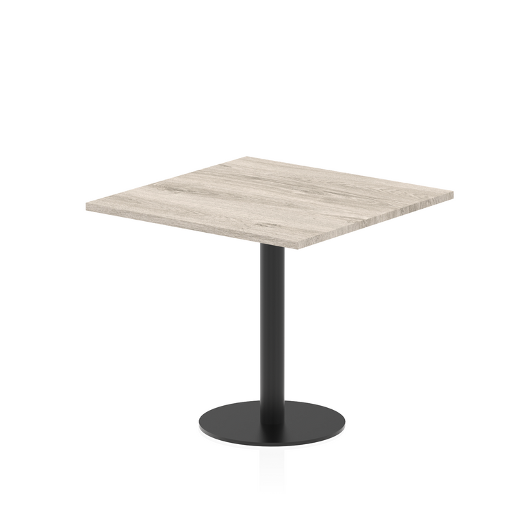 Italia Square Poseur Table Black Leg