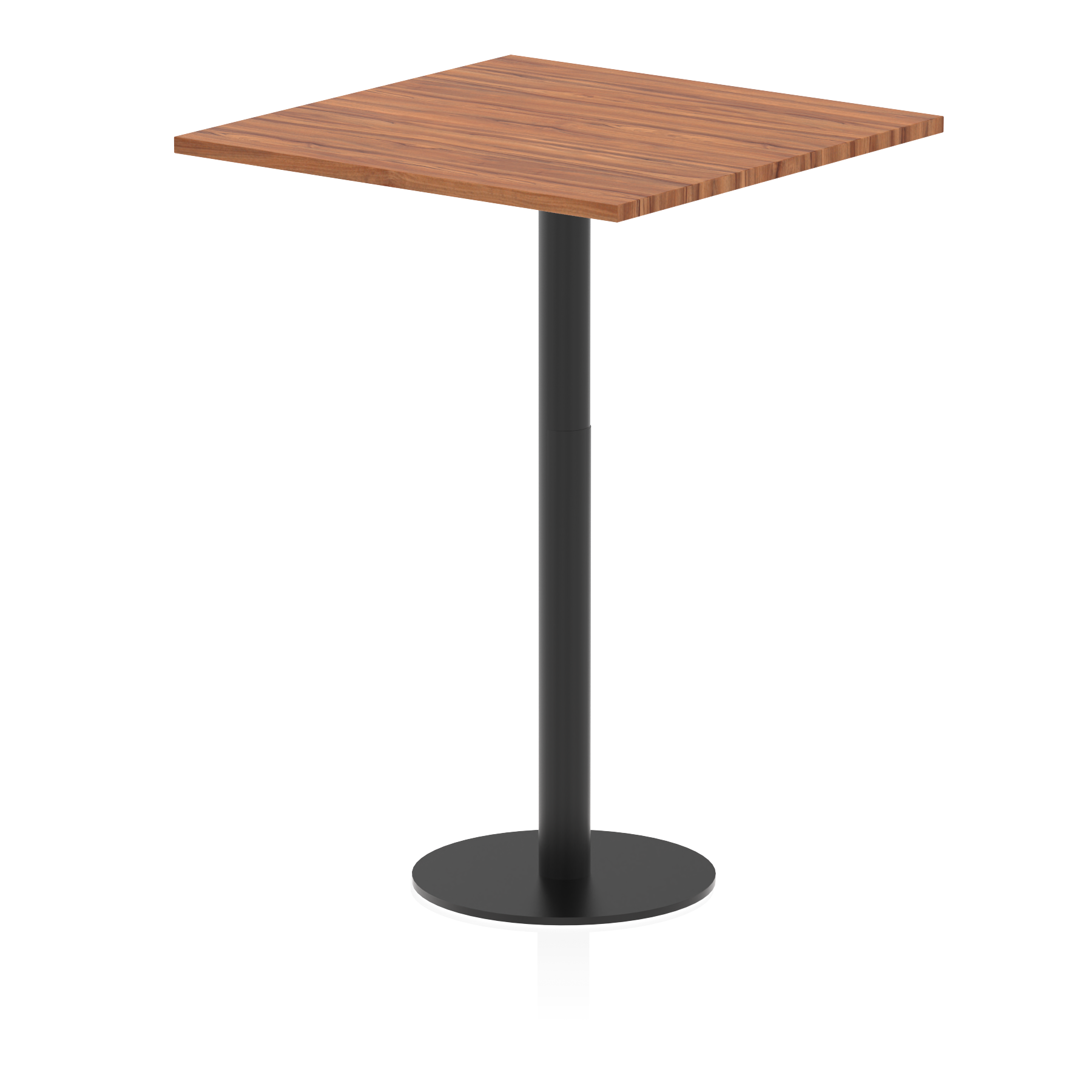 Italia Square Poseur Table Black Leg