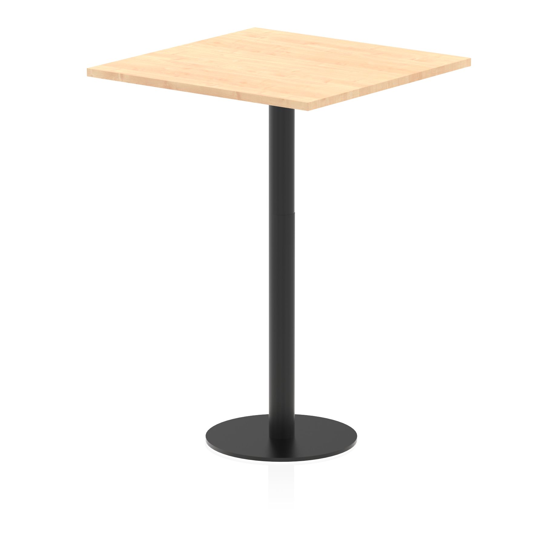 Italia Square Poseur Table Black Leg