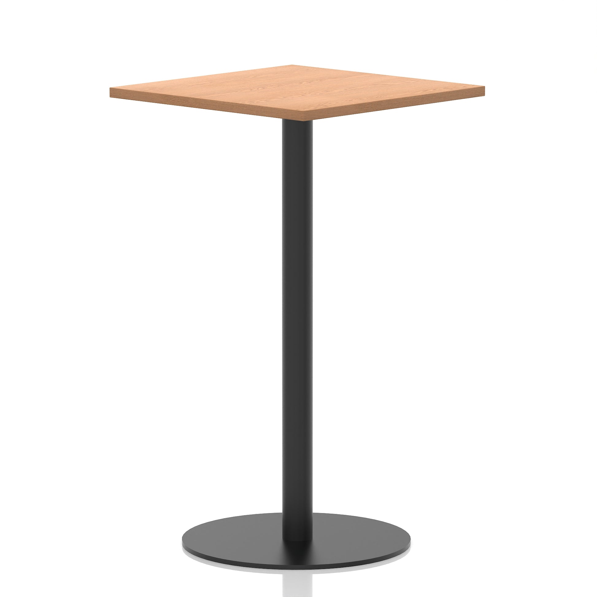Italia Square Poseur Table Black Leg