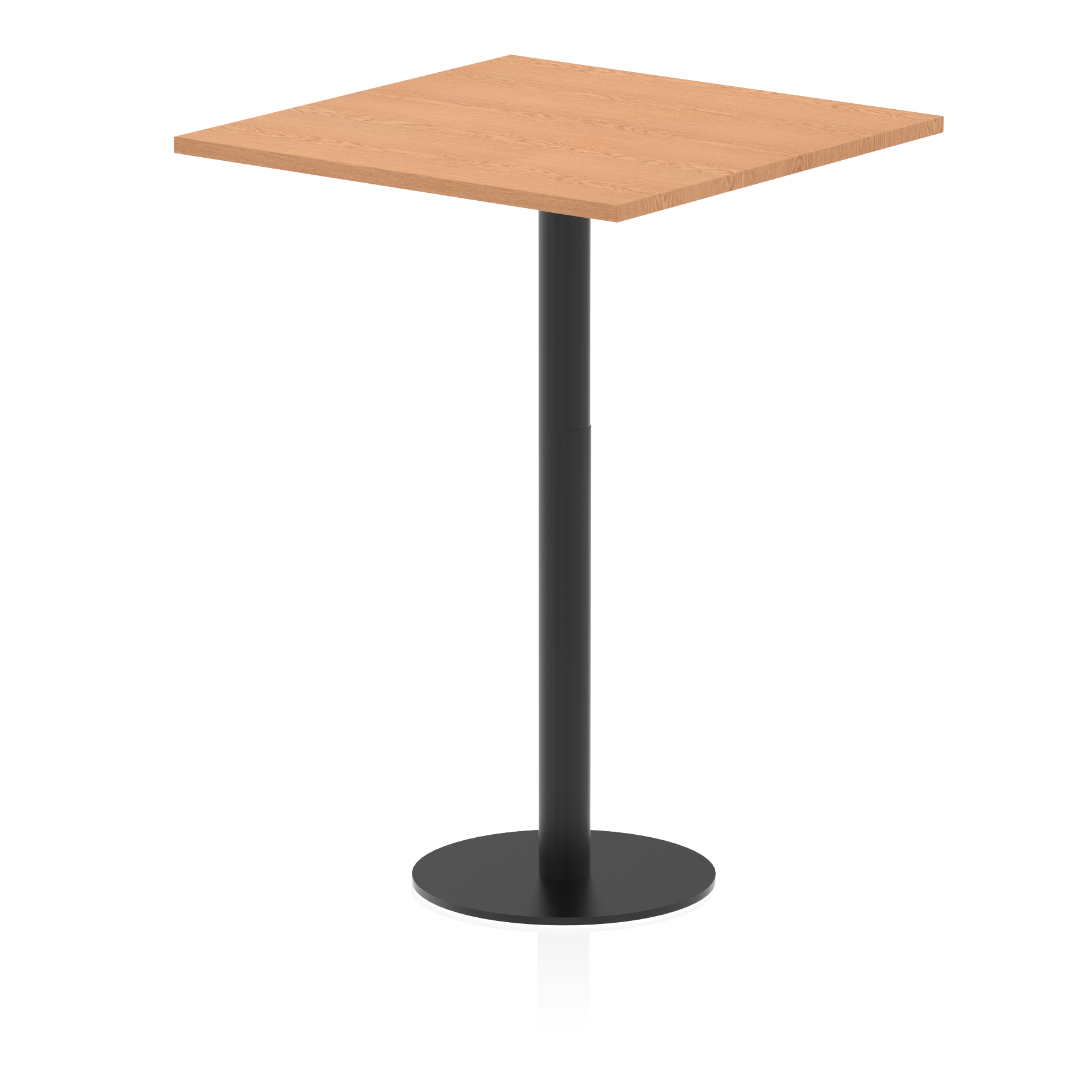 Italia Square Poseur Table Black Leg