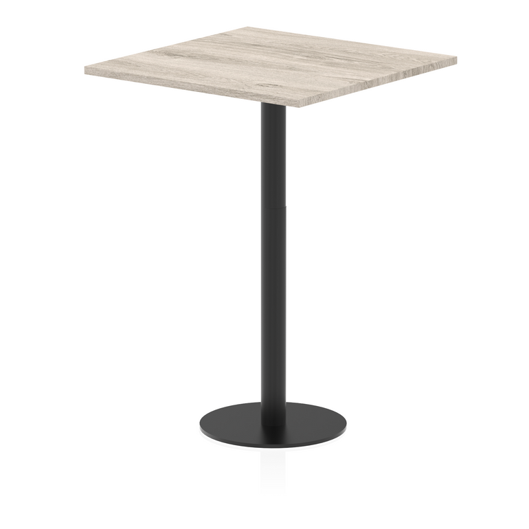 Italia Square Poseur Table Black Leg