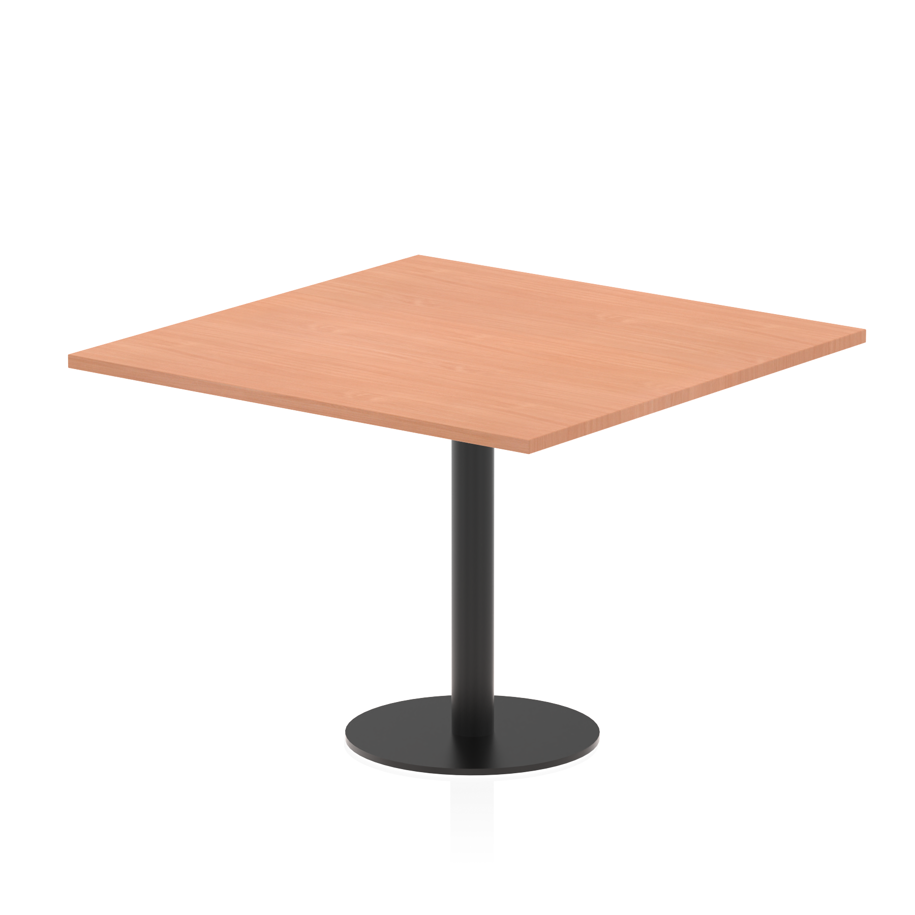 Italia Square Poseur Table Black Leg