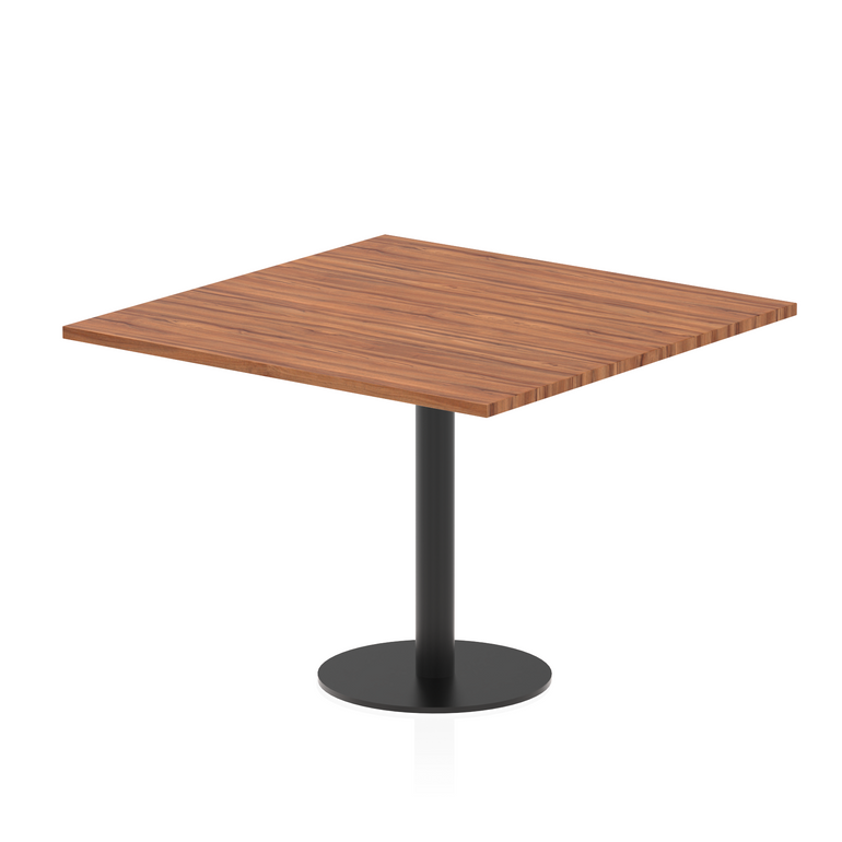 Italia Square Poseur Table Black Leg