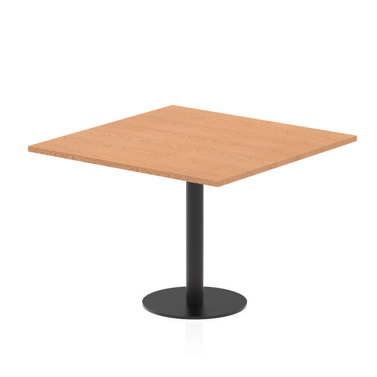 Italia Square Poseur Table Black Leg