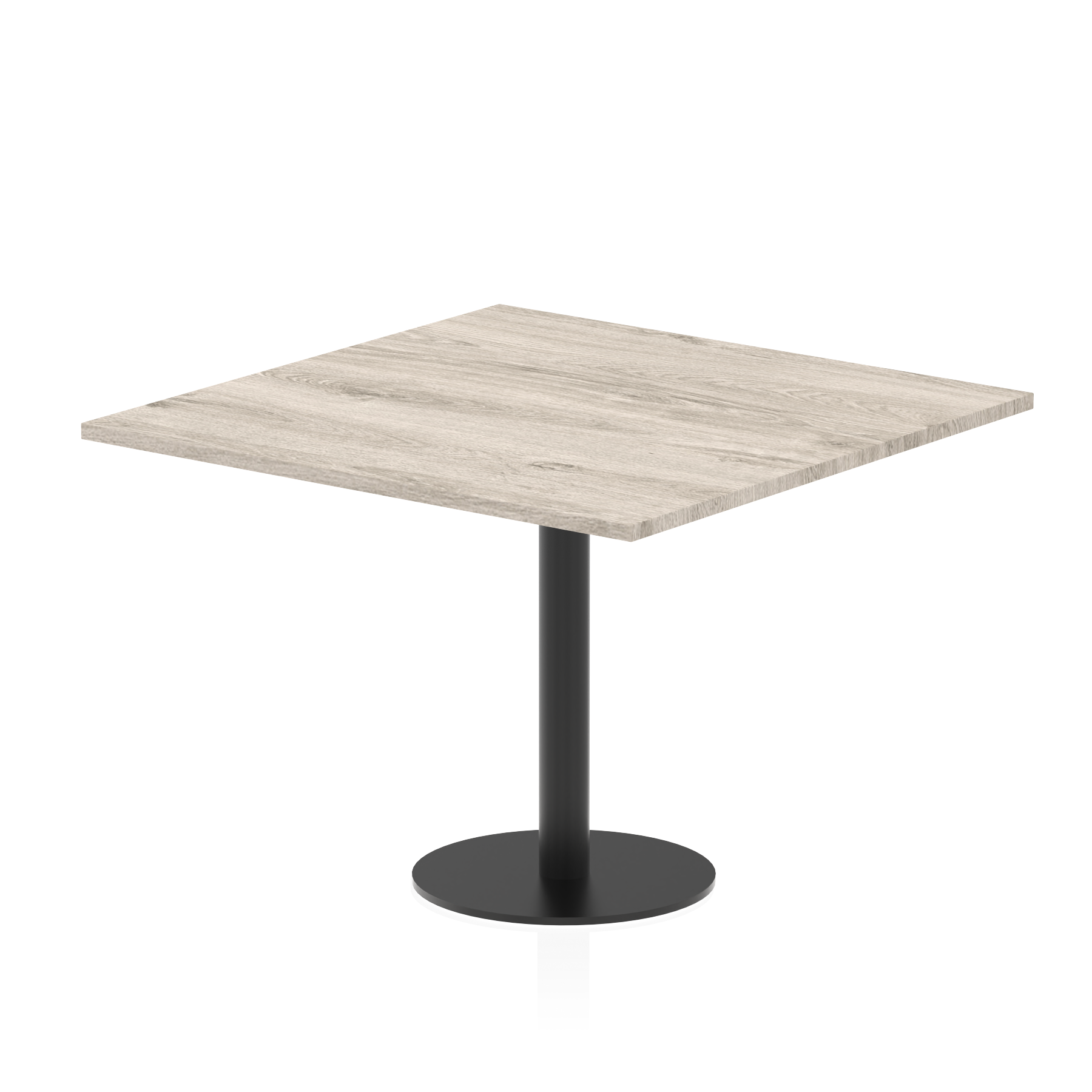 Italia Square Poseur Table Black Leg