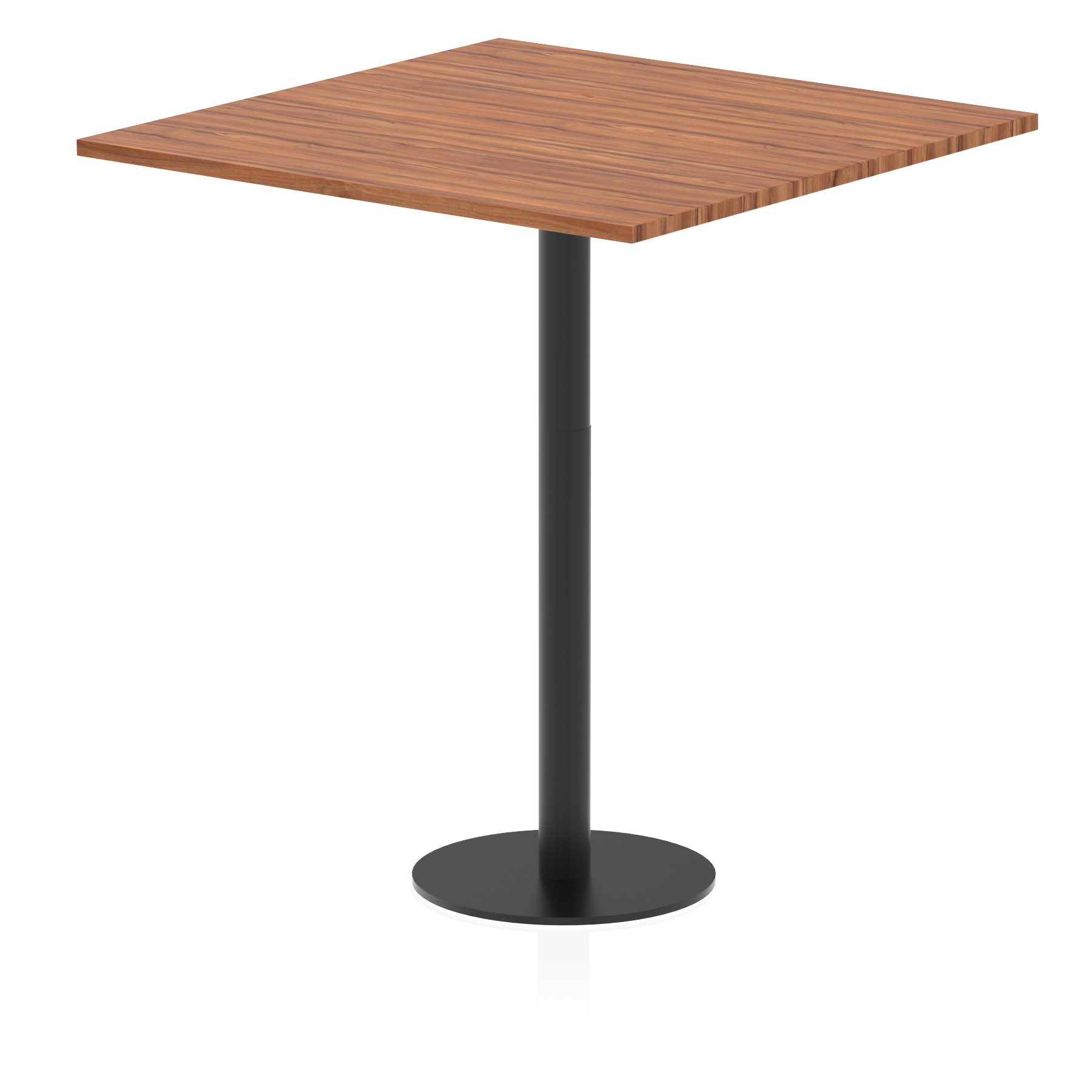 Italia Square Poseur Table Black Leg