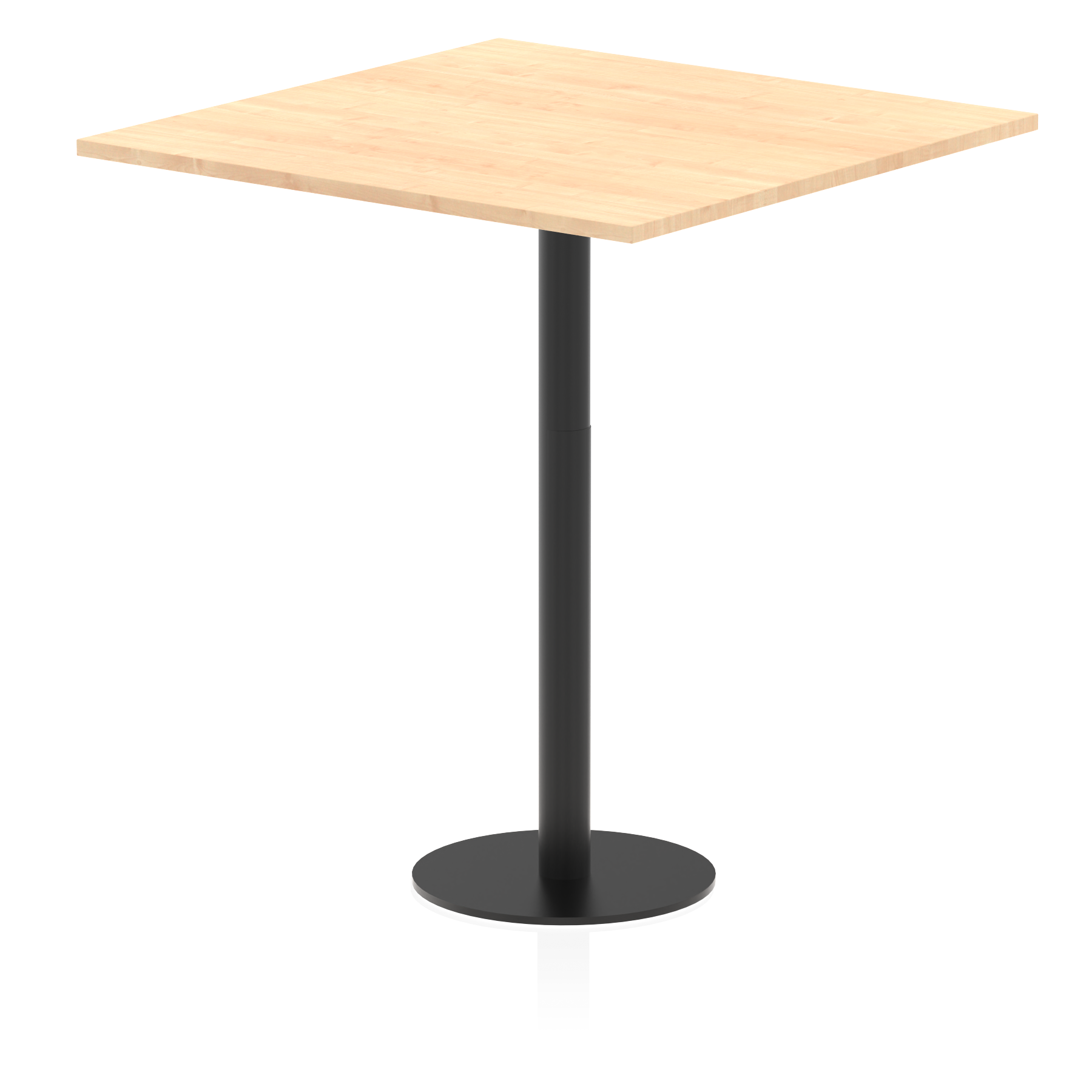 Italia Square Poseur Table Black Leg