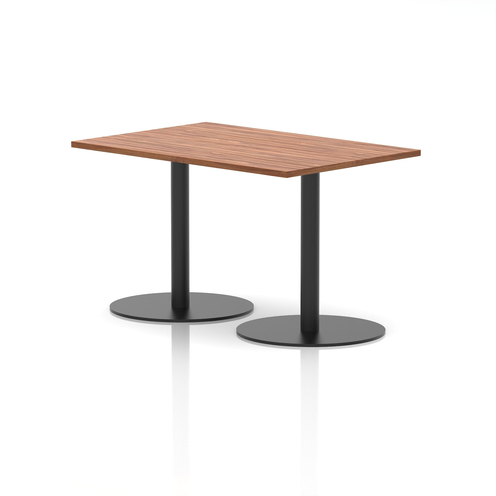 Italia Rectangular Poseur Table Black Leg
