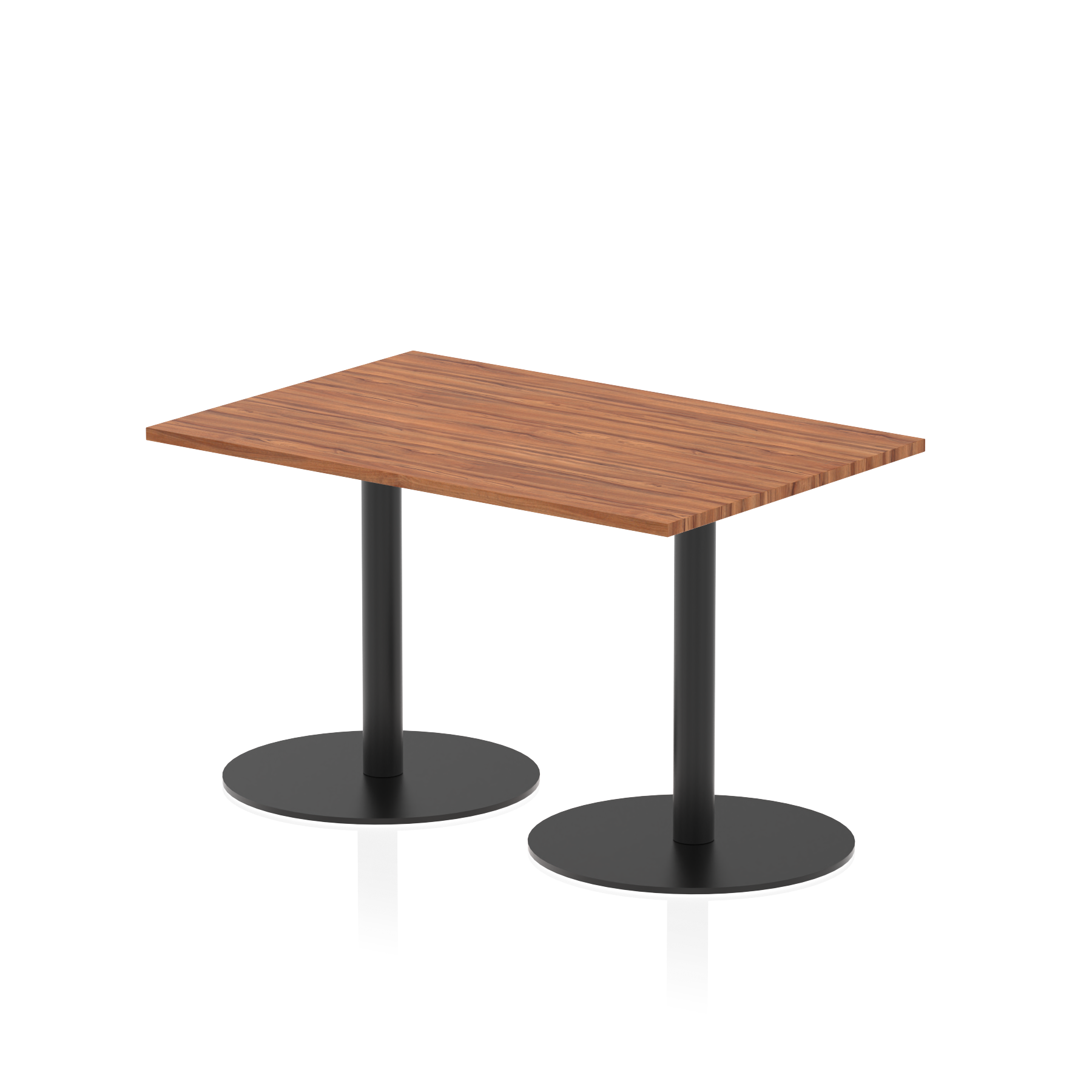 Italia Rectangular Poseur Table Black Leg