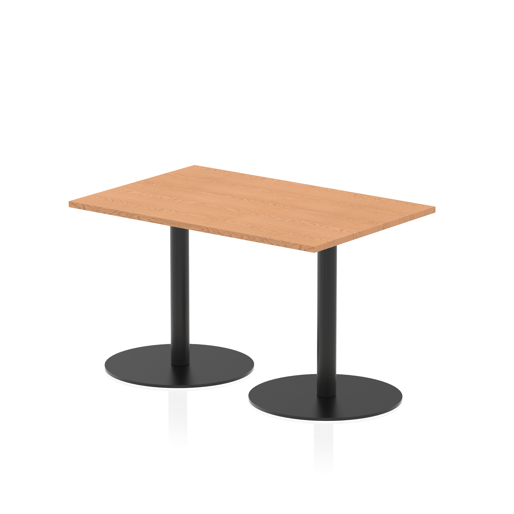 Italia Rectangular Poseur Table Black Leg