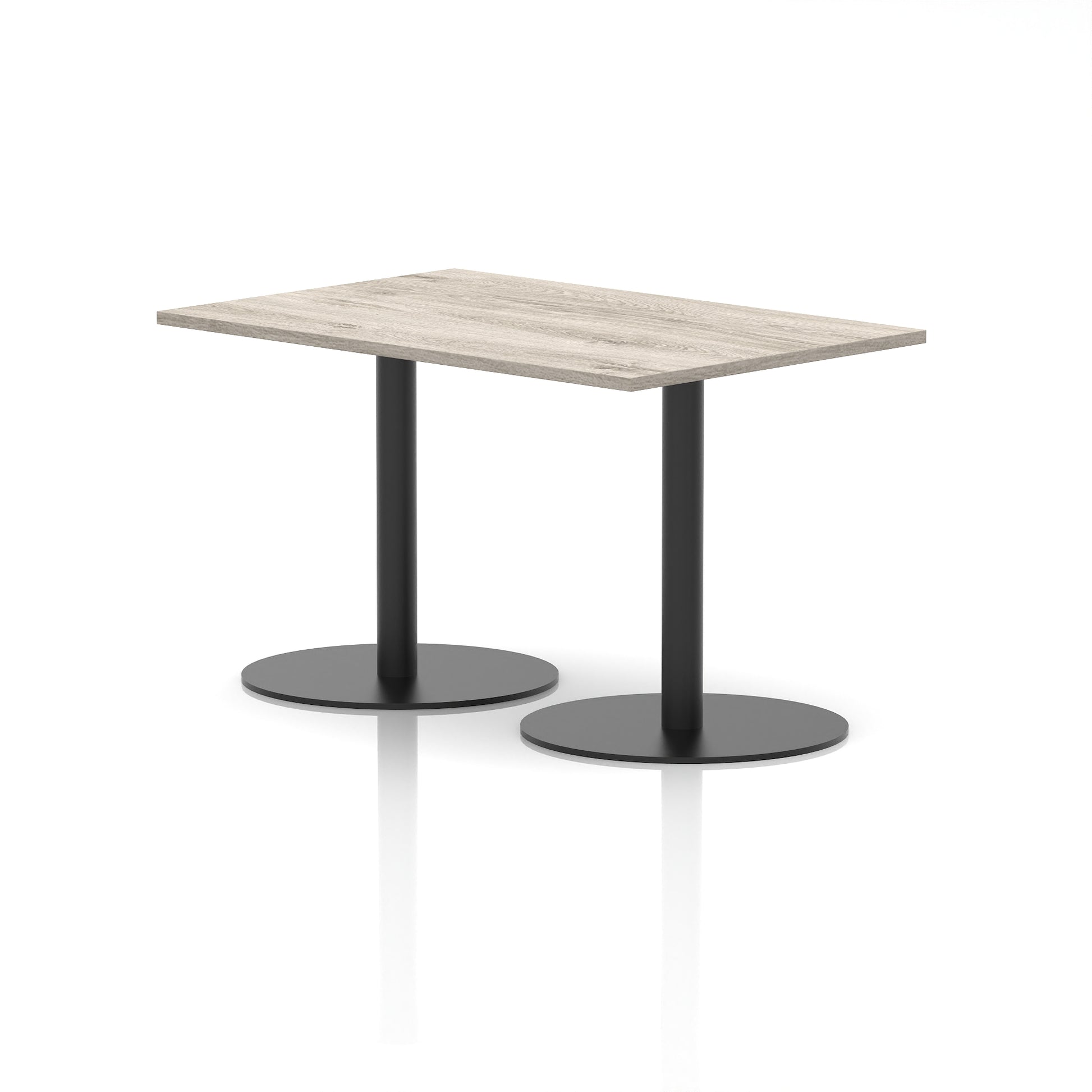Italia Rectangular Poseur Table Black Leg