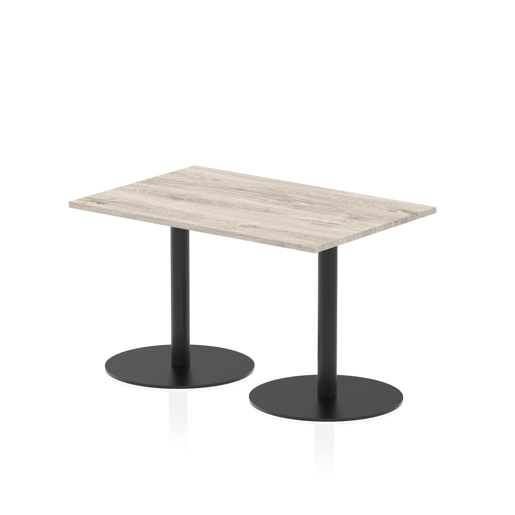 Italia Rectangular Poseur Table Black Leg