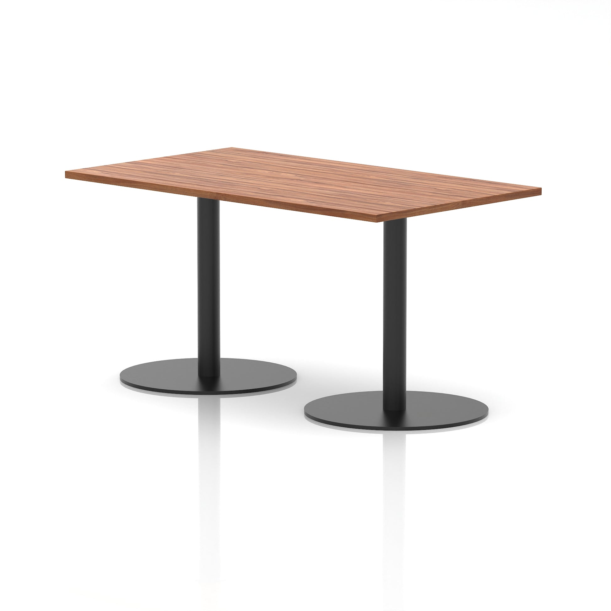 Italia Rectangular Poseur Table Black Leg