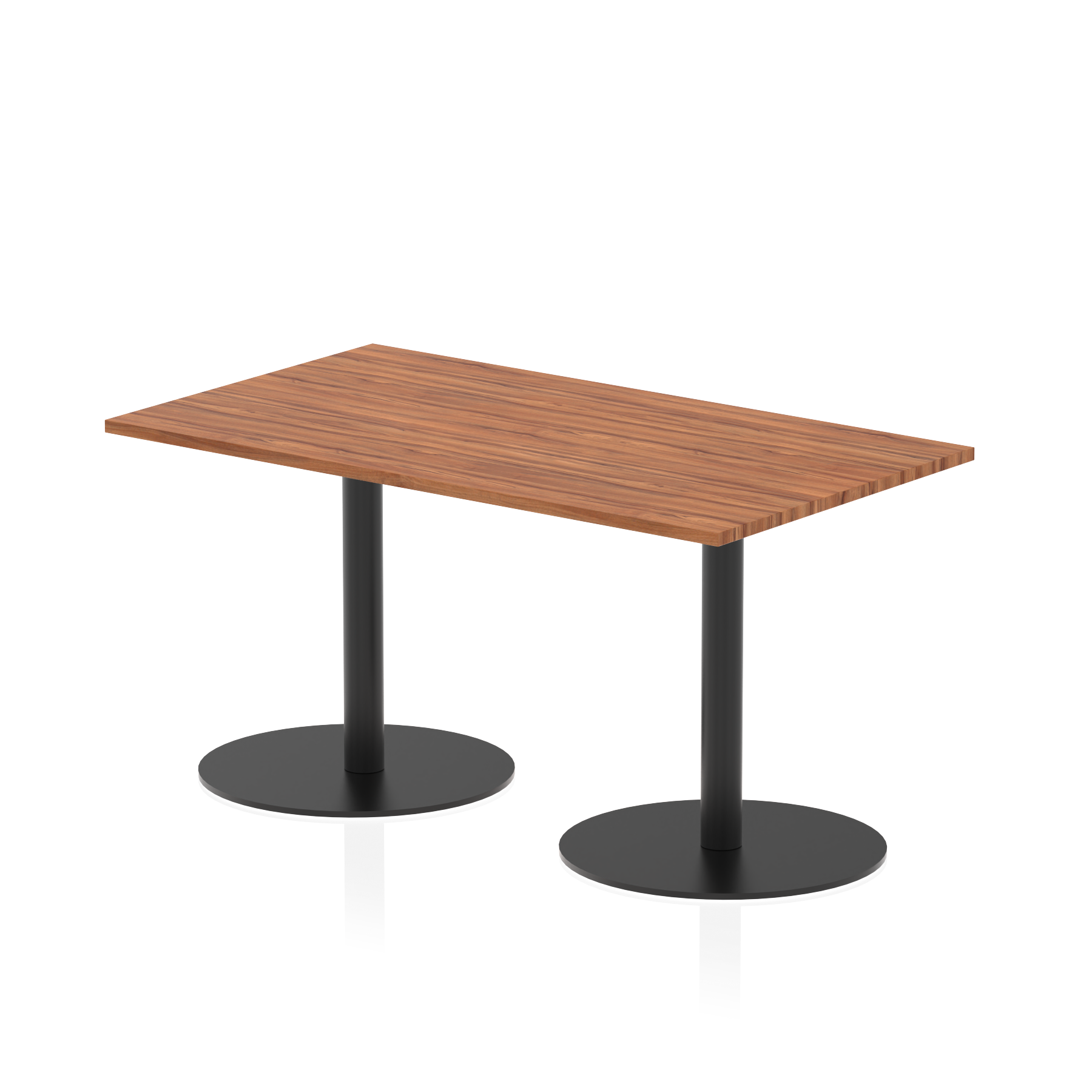 Italia Rectangular Poseur Table Black Leg