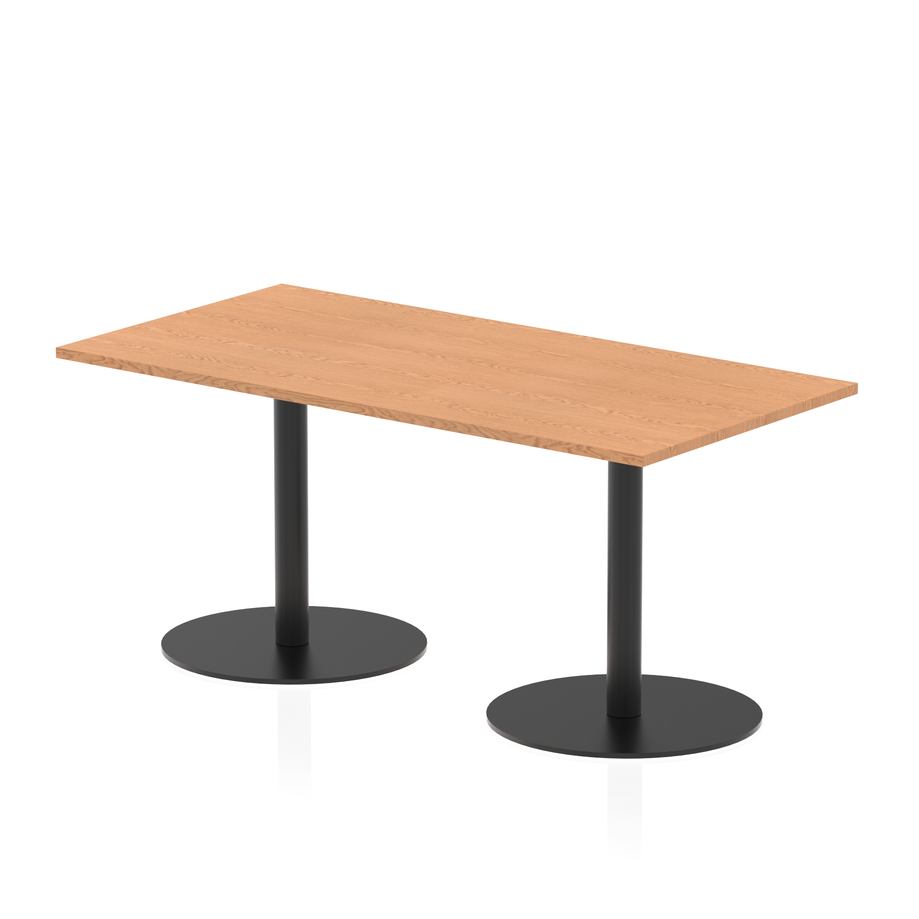 Italia Rectangular Poseur Table Black Leg