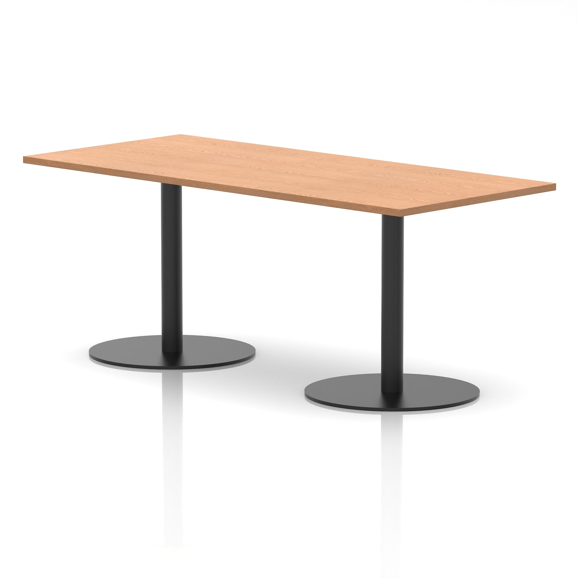 Italia Rectangular Poseur Table Black Leg
