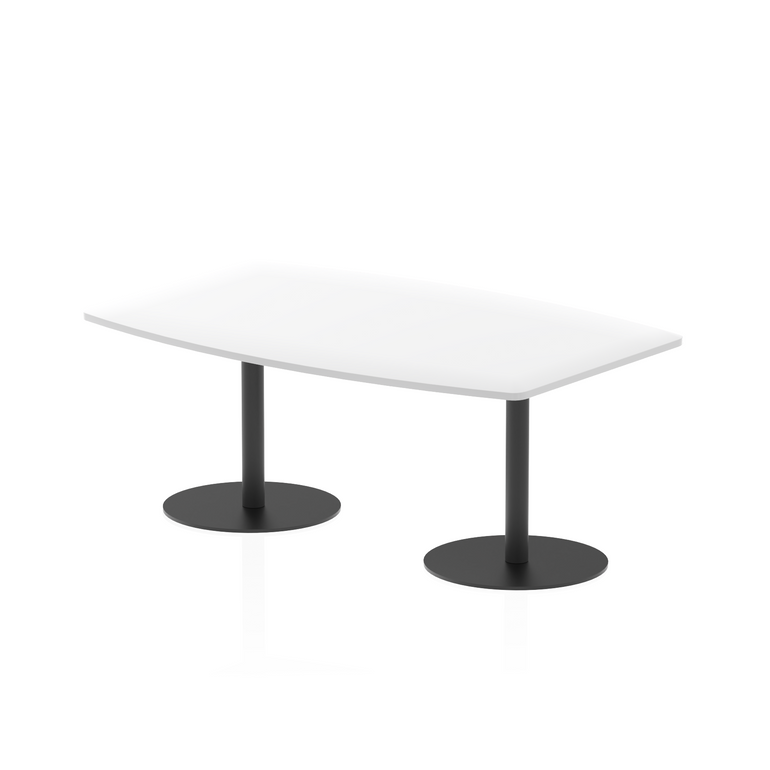 Italia High Gloss Boardroom Table Black Leg