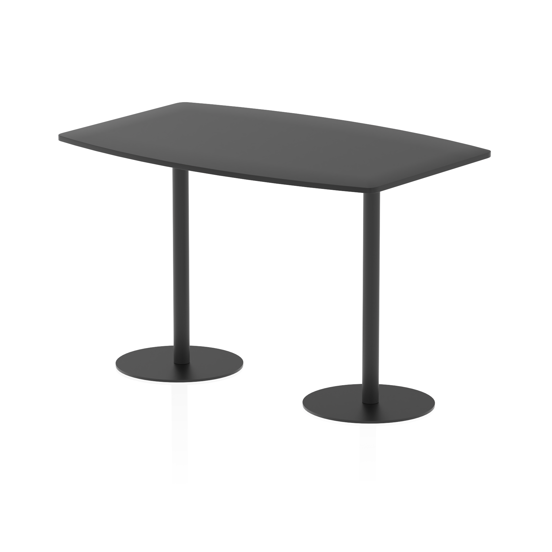 Italia High Gloss Boardroom Table Black Leg