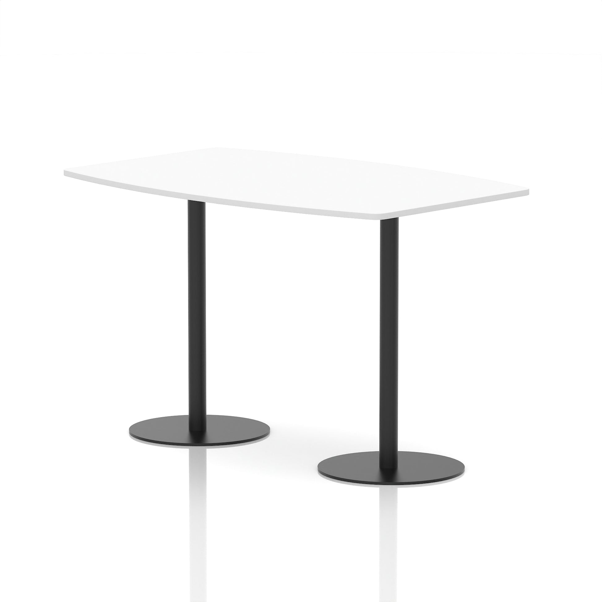 Italia High Gloss Boardroom Table Black Leg