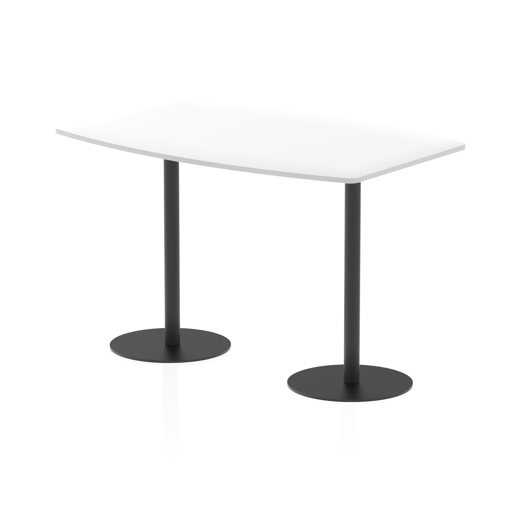 Italia High Gloss Boardroom Table Black Leg