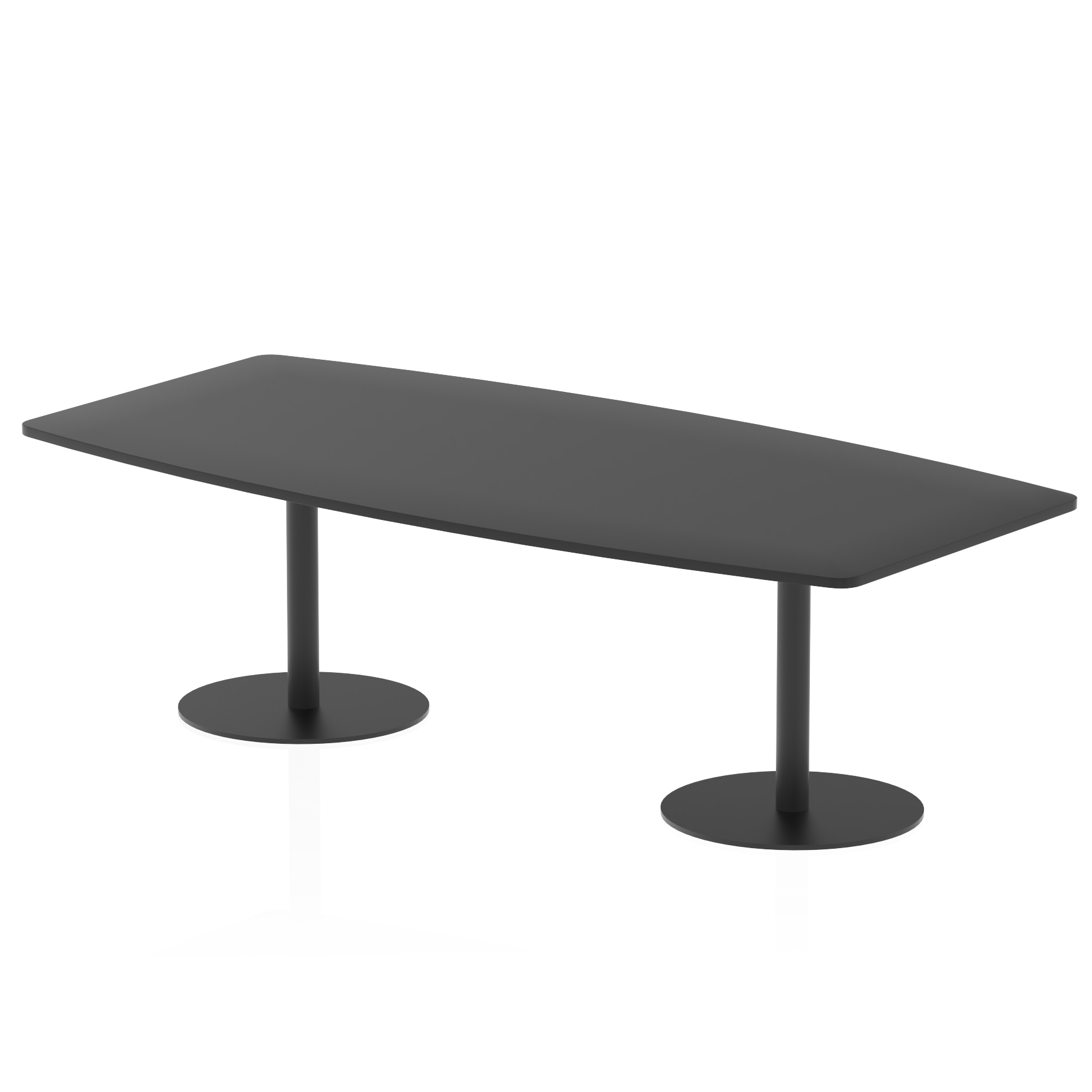 Italia High Gloss Boardroom Table Black Leg