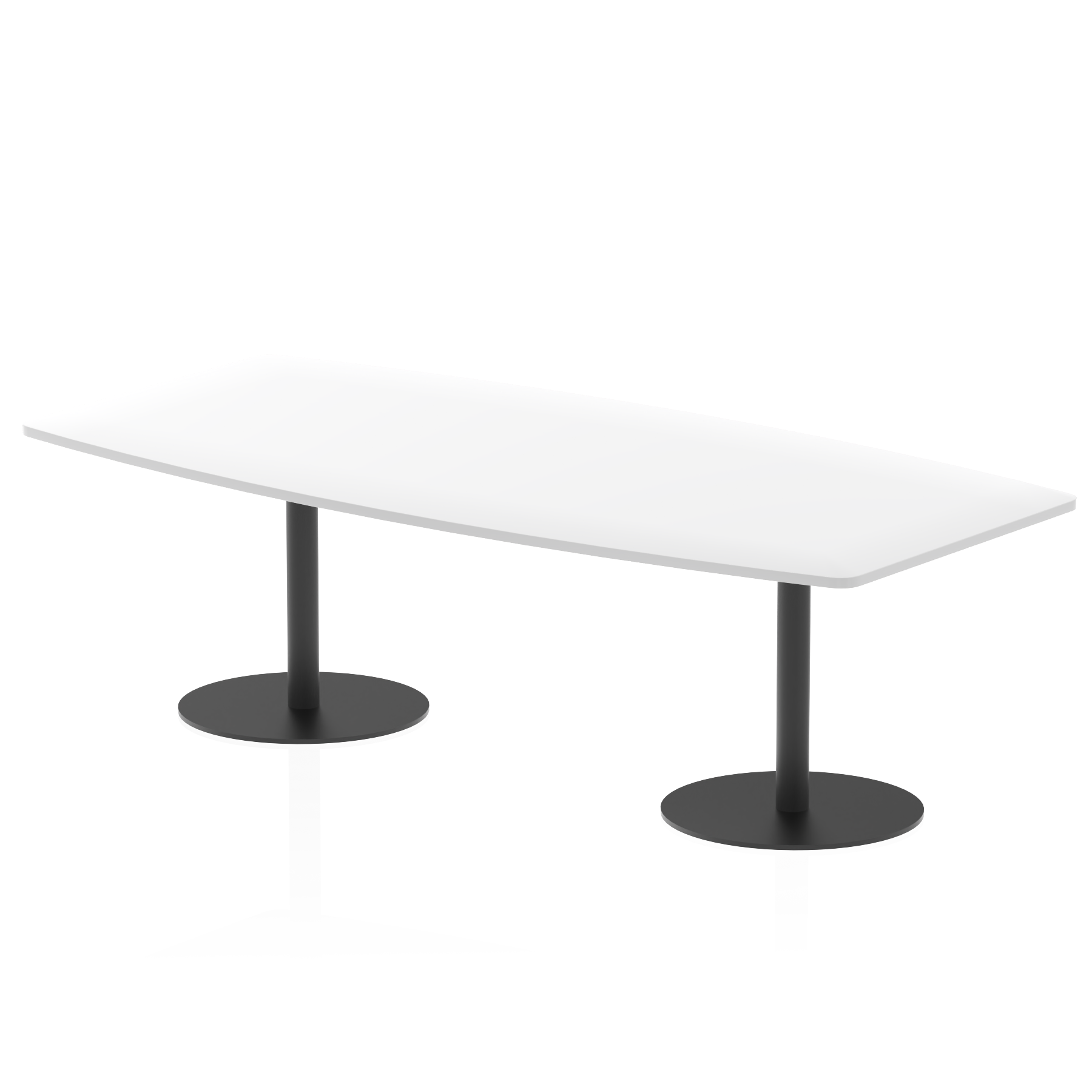 Italia High Gloss Boardroom Table Black Leg