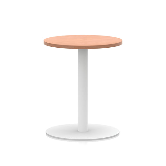 EE - Italia Round Poseur Table White Leg
