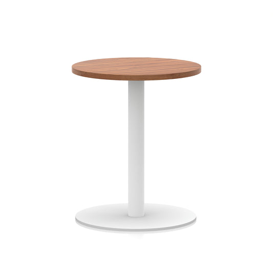 EE - Italia Round Poseur Table White Leg