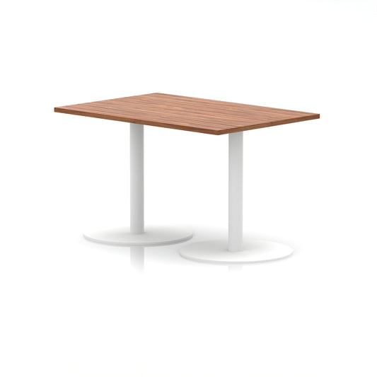 EE - Italia Rectangular Poseur Table White Leg